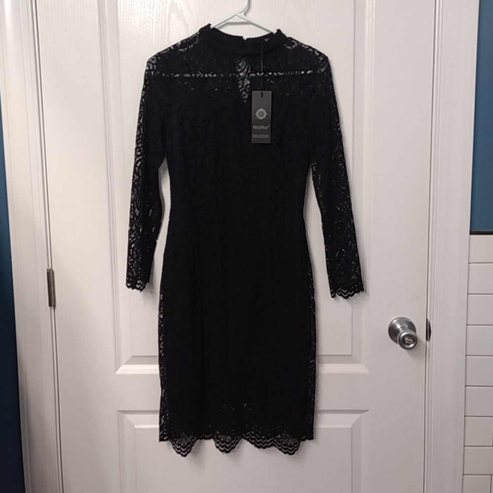 Black lace dress